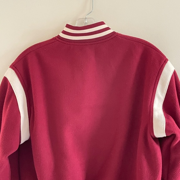 HM Girls Varsity Jacket Sz 18 GR Patch Preppy Letterman Academia Bomber Y2K Coat - Picture 7 of 11